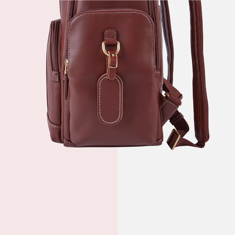 Chaparral Brown Leather Backpack