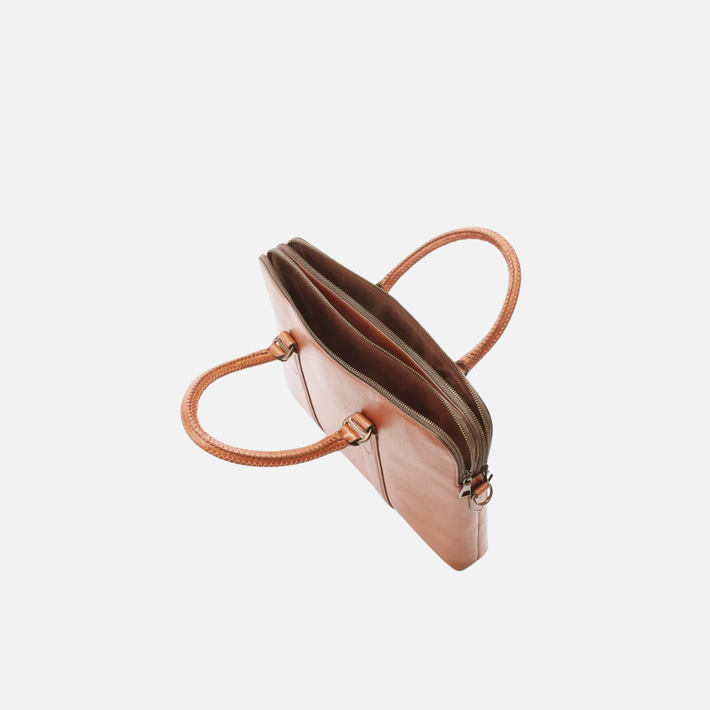 Caramel Leather Briefcase