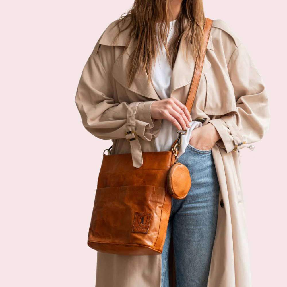 Caramel Brown Tote Bag
