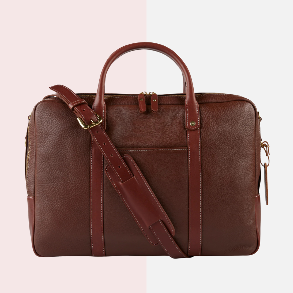 Chaparral Brown Leather Briefcase