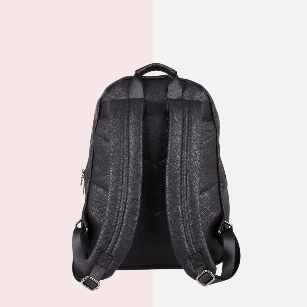 Multi-Pocket Black Backpack
