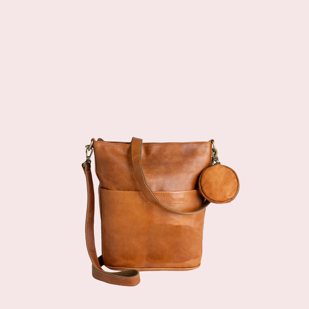 Caramel Brown Tote Bag