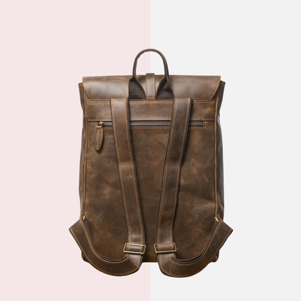 Oldtown Brown Laptop Backpack