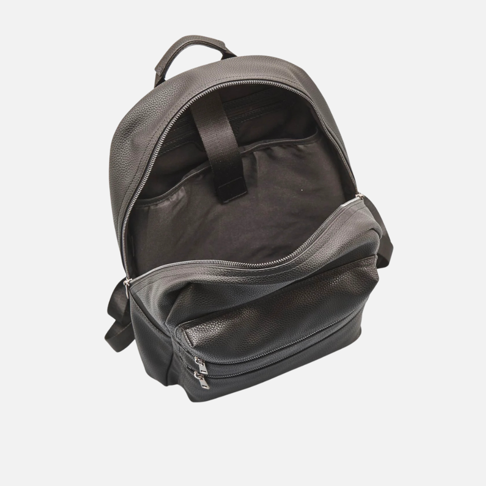 Multi-Pocket Black Backpack