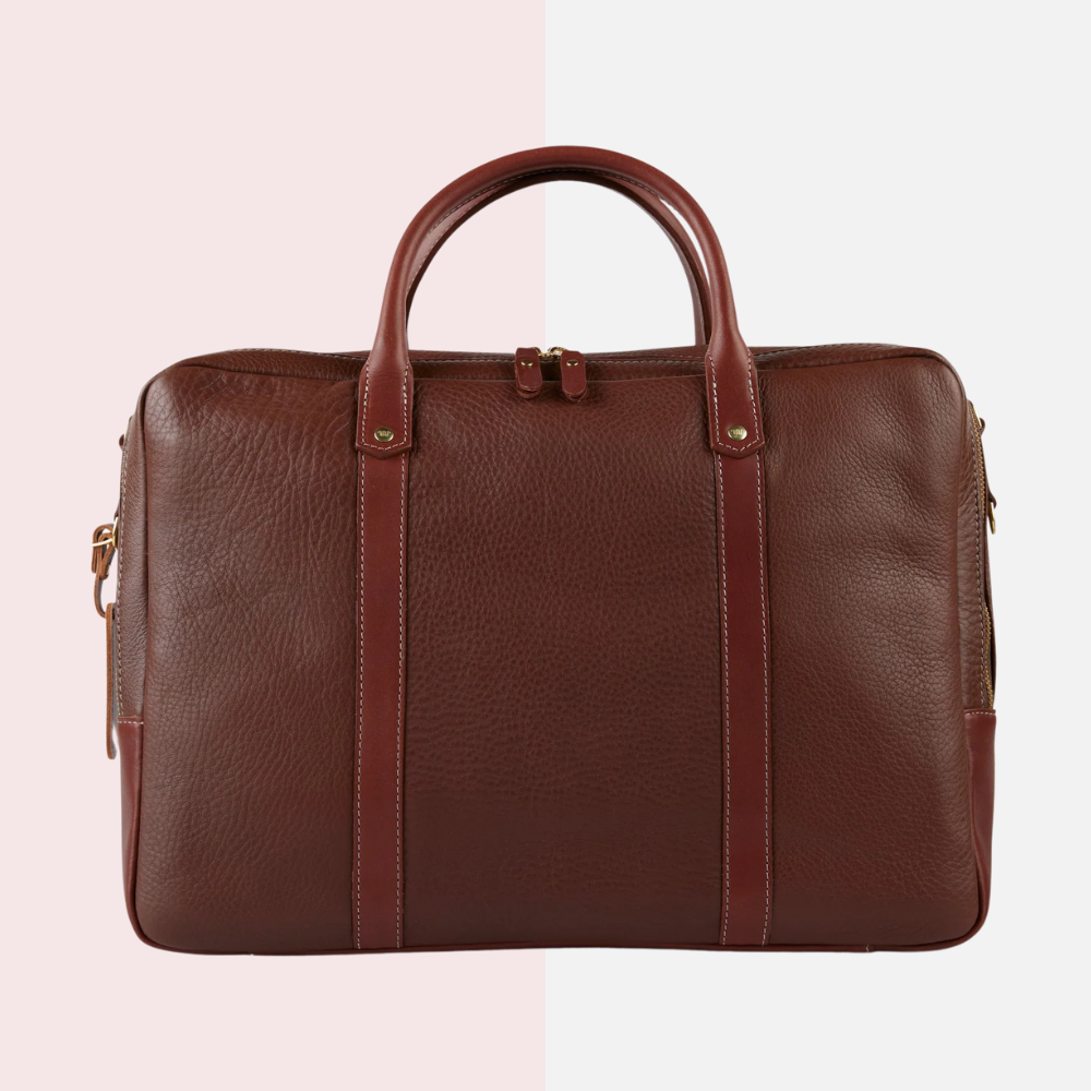 Chaparral Brown Leather Briefcase