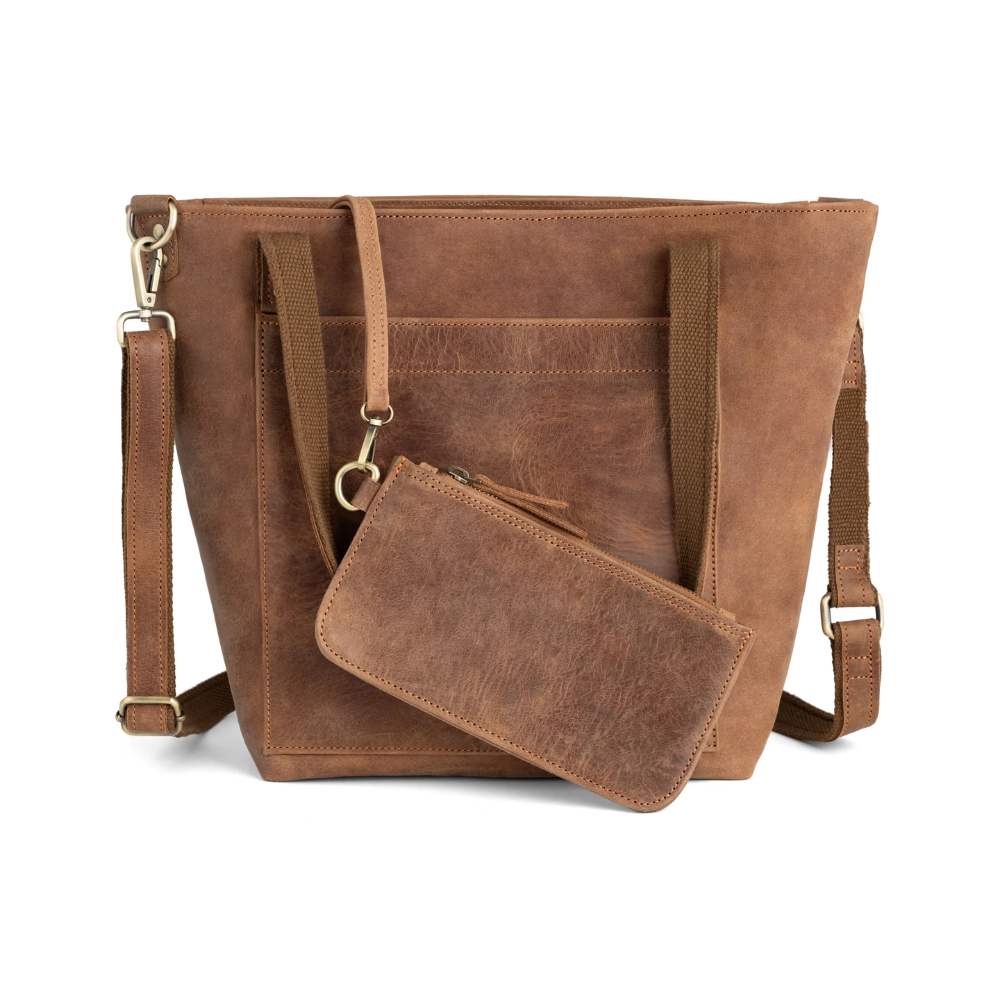 Camel Brown Carryall Tote Bag