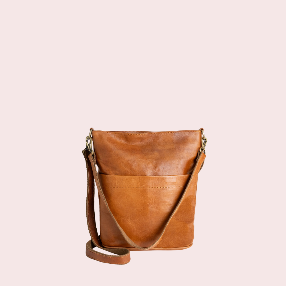 Caramel Brown Tote Bag
