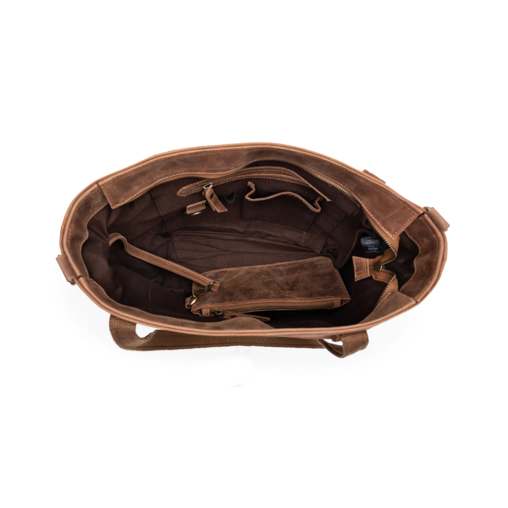 Camel Brown Carryall Tote Bag