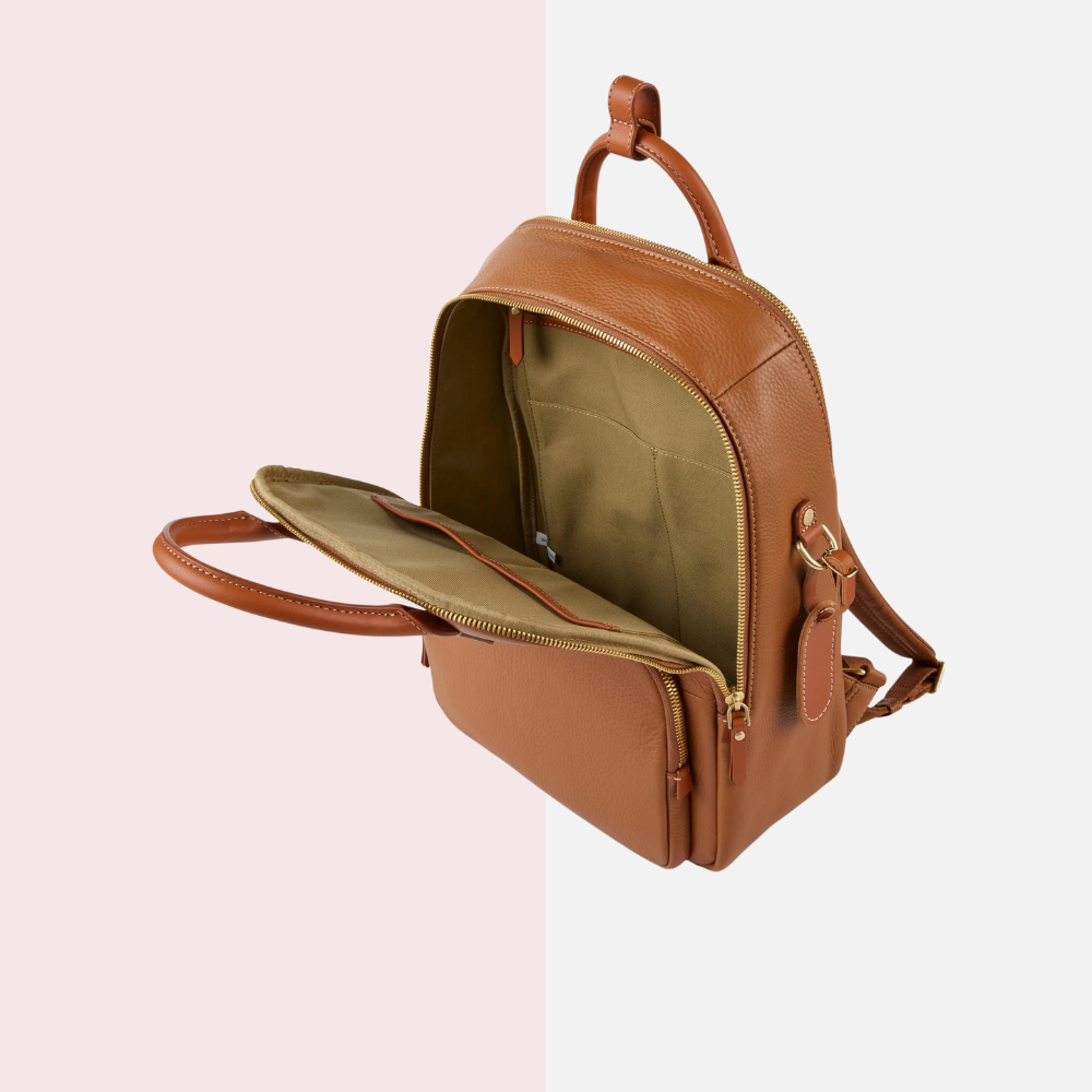 Rio Brown Leather Backpack