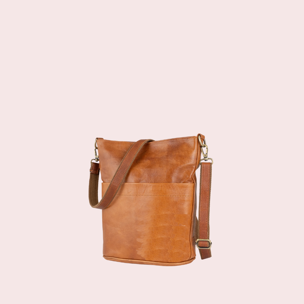 Caramel Brown Tote Bag