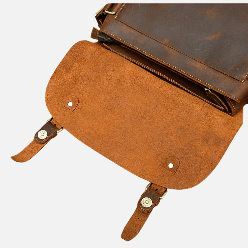 Retro Brown British Style Laptop Bag