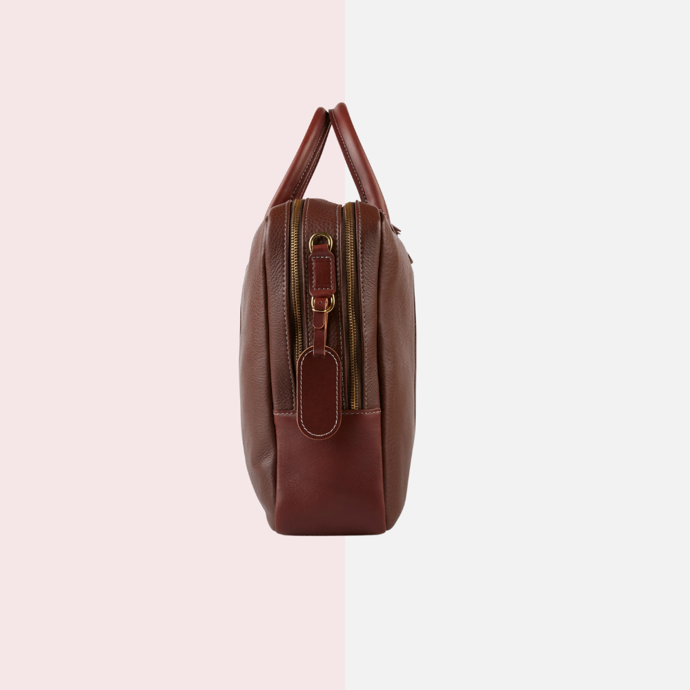 Chaparral Brown Leather Briefcase