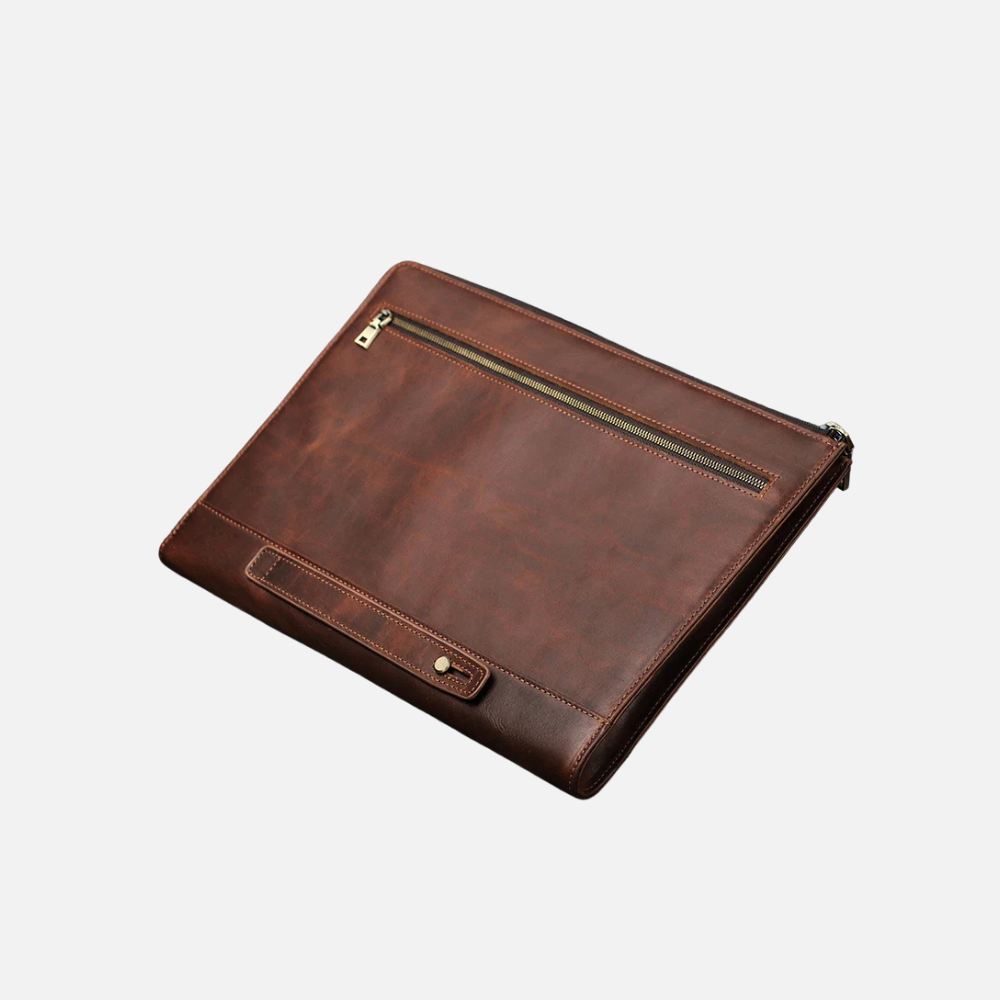Red Brown Leather MacBook Pro Case
