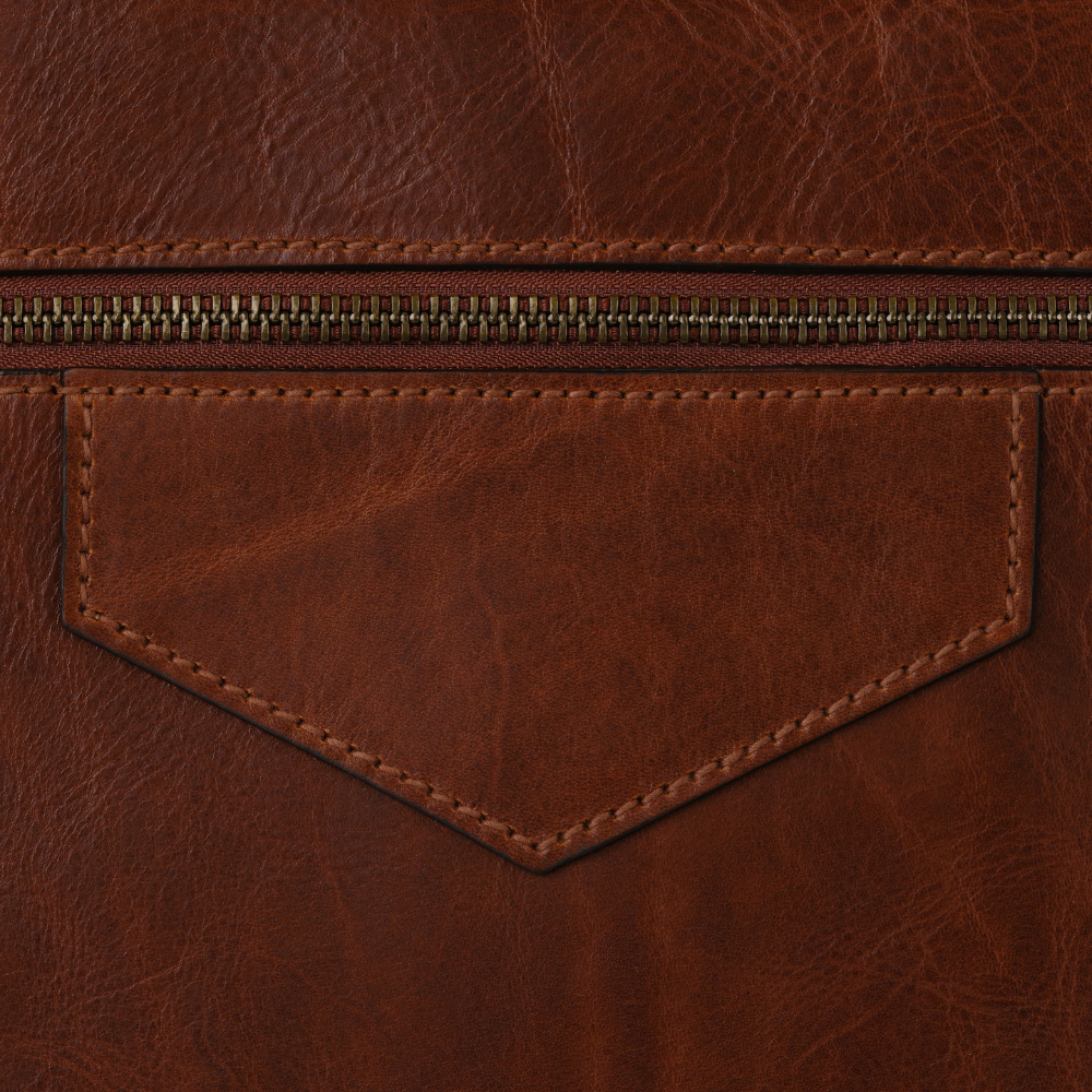 Cognac Brown Laptop Briefcase