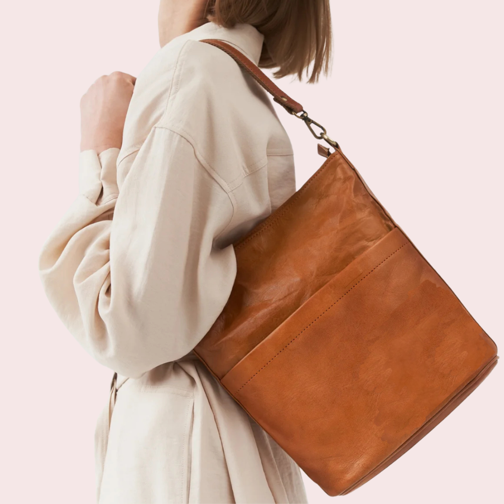 Caramel Brown Tote Bag