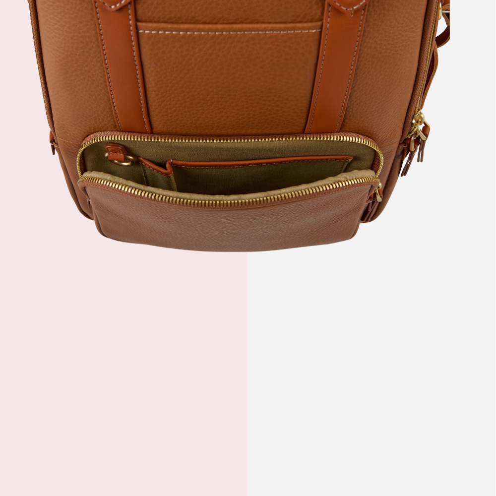 Rio Brown Leather Backpack