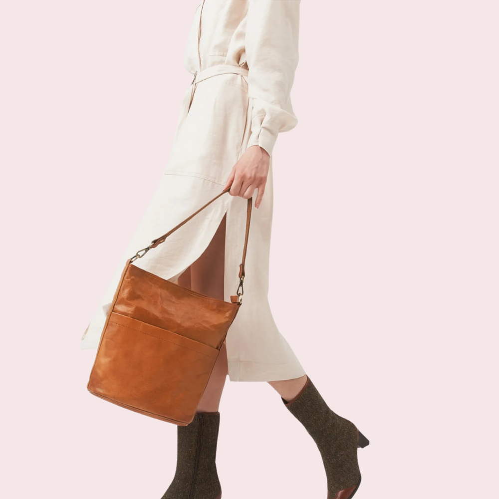 Caramel Brown Tote Bag