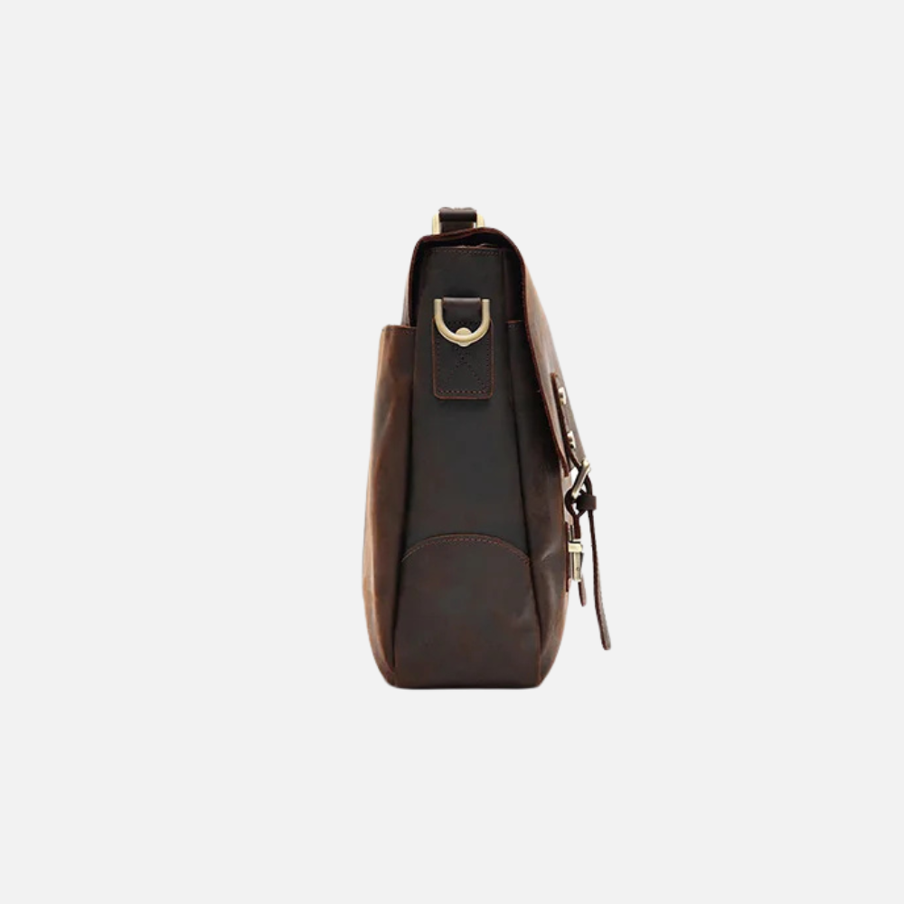 Coffee Brown Business Laptop Briefcase