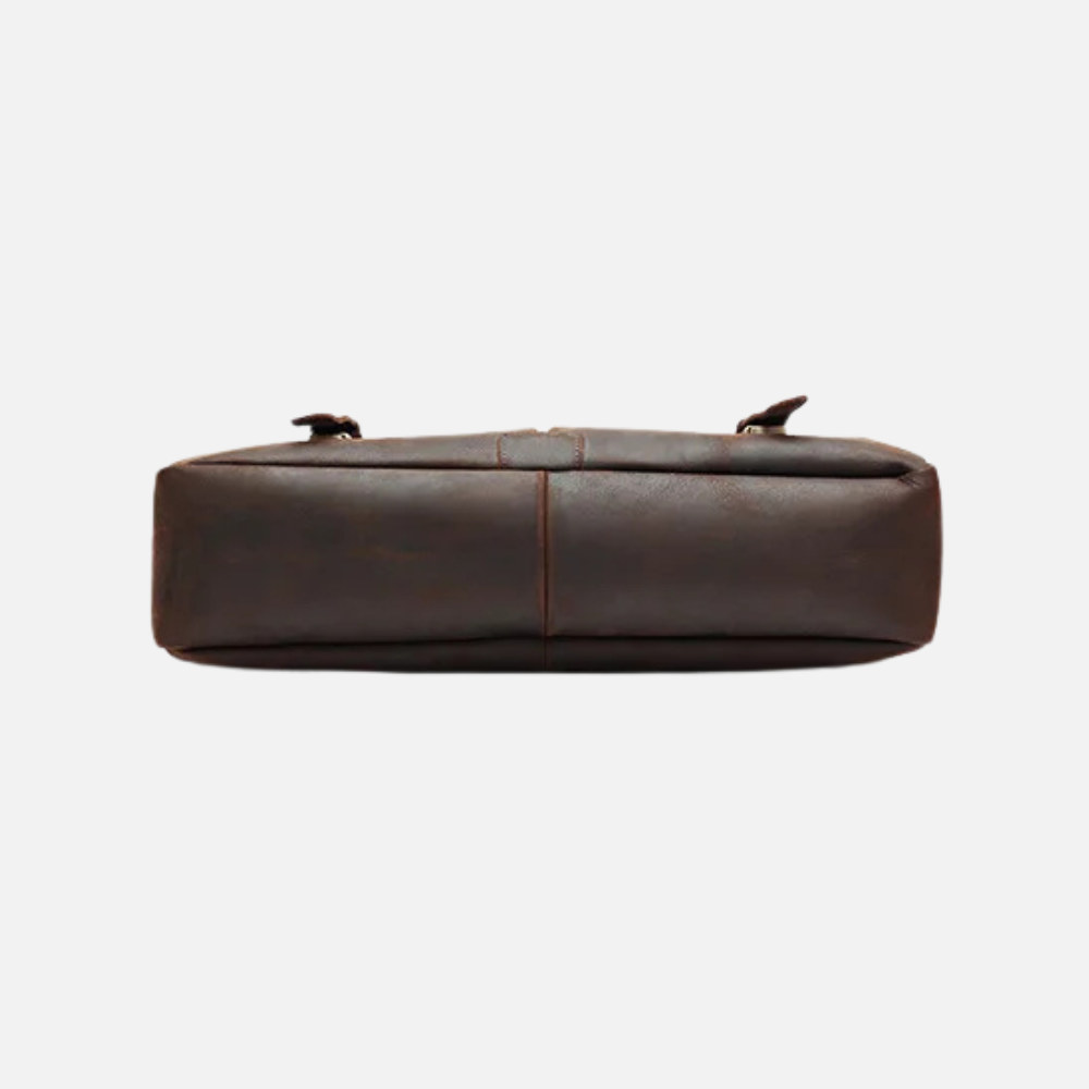 Coffee Brown Business Laptop Briefcase