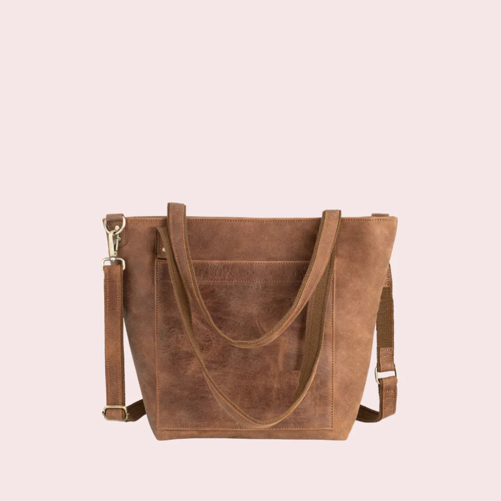 Camel Brown Carryall Tote Bag