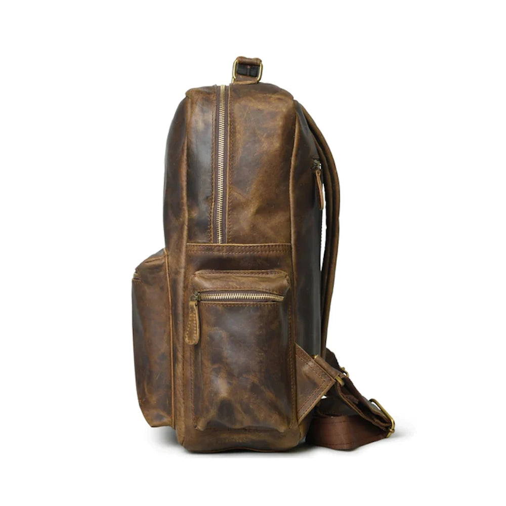 Timber Leather Backpack