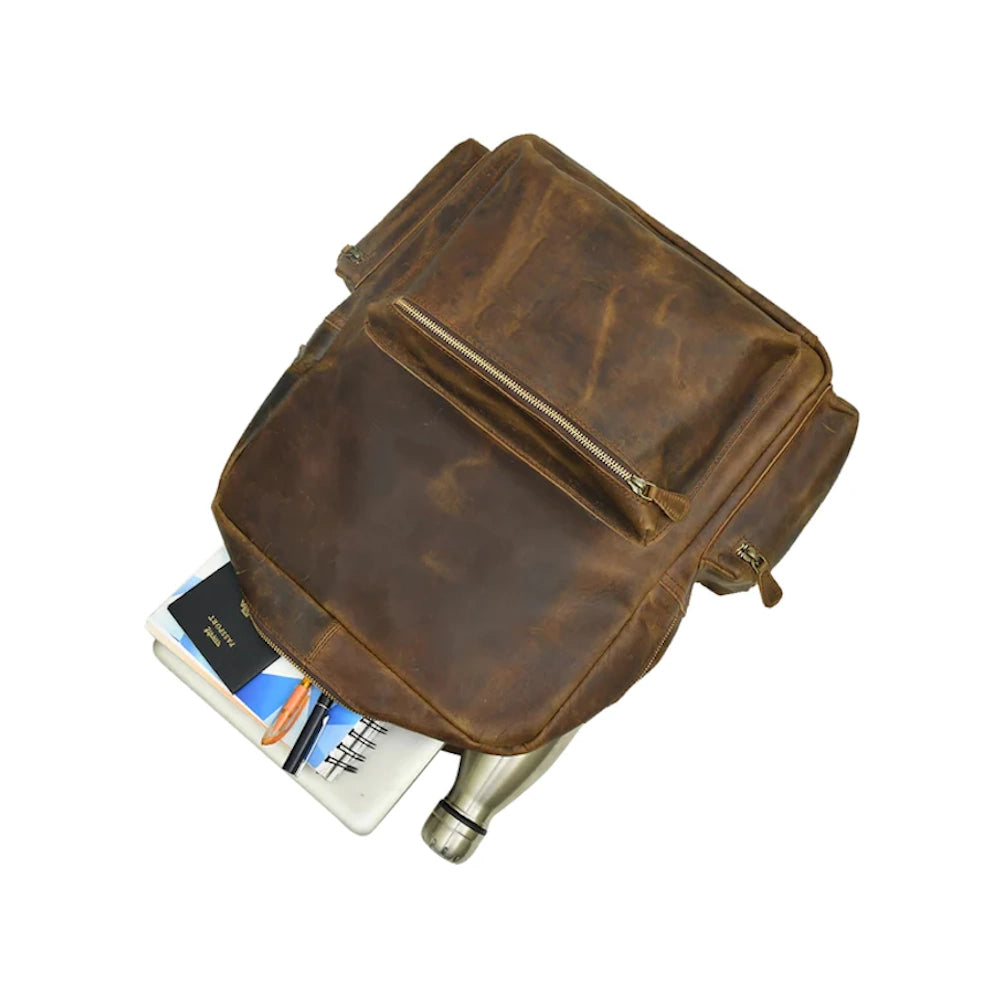Timber Leather Backpack