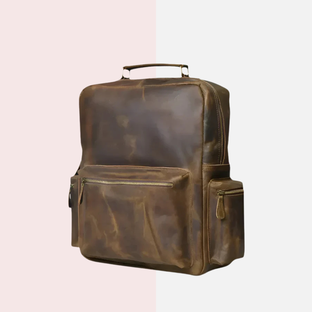 Timber Leather Backpack