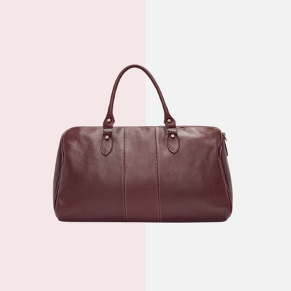 Brown Calf Leather Saddler Duffle Bag