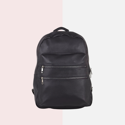 Multi-Pocket Black Backpack