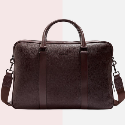 Chocolate Leather Laptop Bag