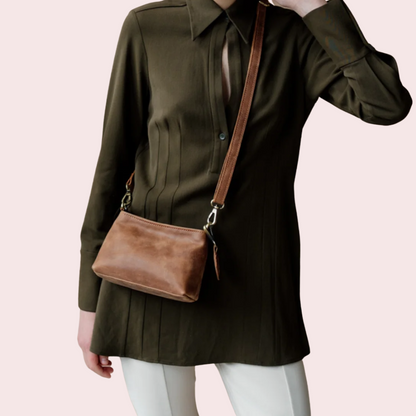 Camel Brown Crossbody Bag