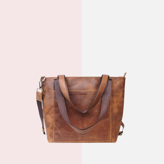 Camel Brown Carryall Tote Bag