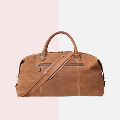 Cognac Brown Vintage Duffle Bag