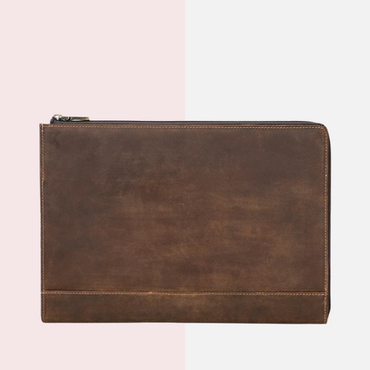 Red Brown Leather MacBook Pro Case