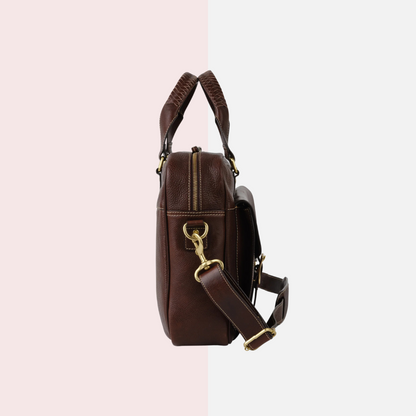 Dark Brown Laptop Briefcase