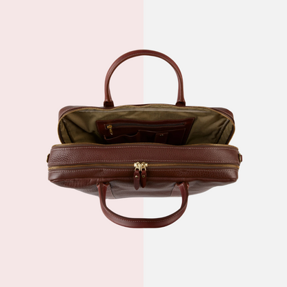 Chaparral Brown Leather Briefcase