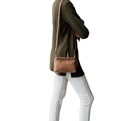 Camel Brown Crossbody Bag