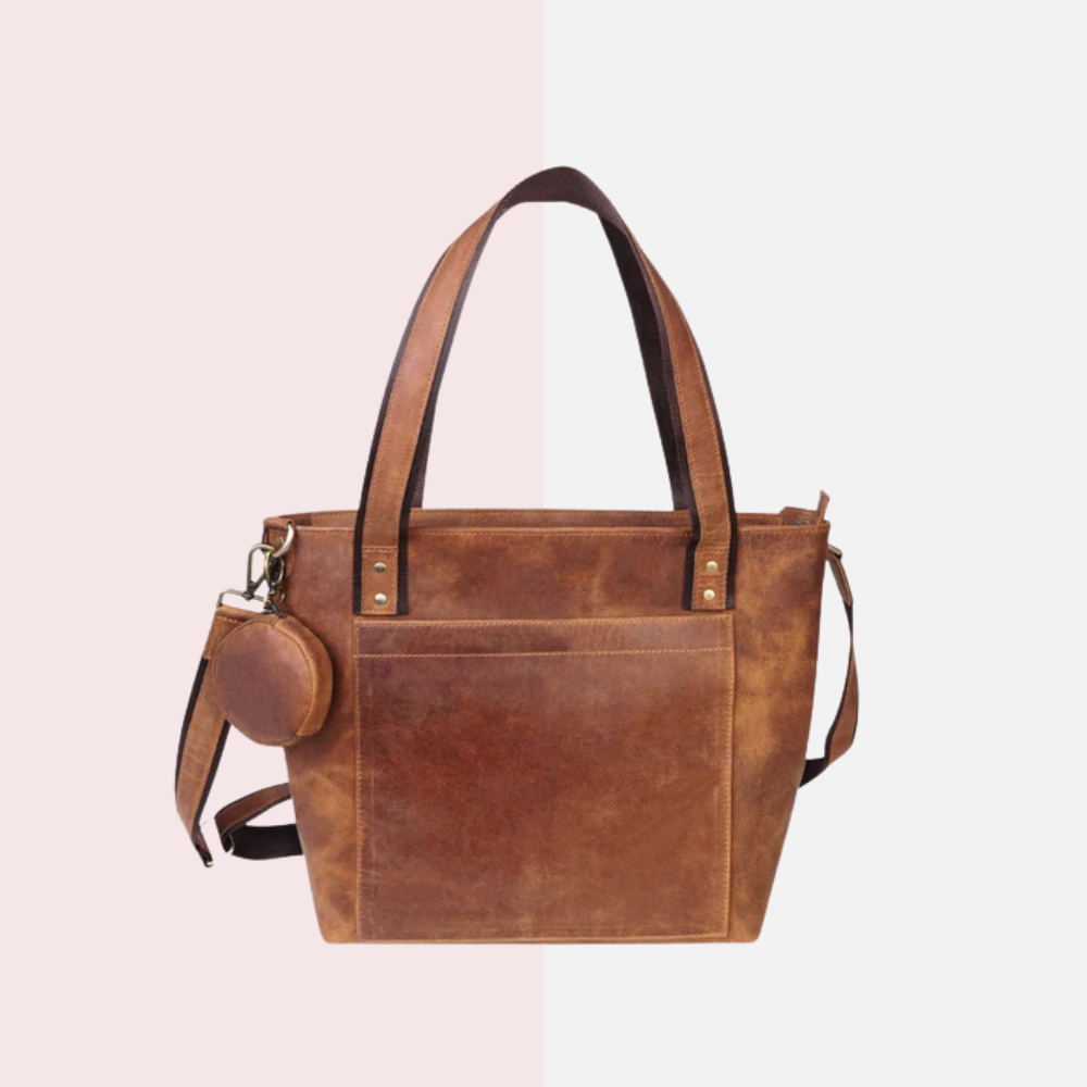 Camel Brown Carryall Tote Bag