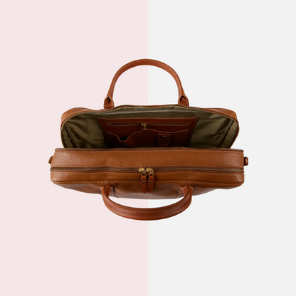 Rio Brown Leather Briefcase