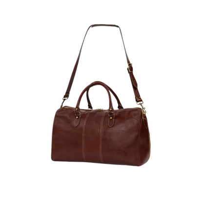 Brown Calf Leather Saddler Duffle Bag