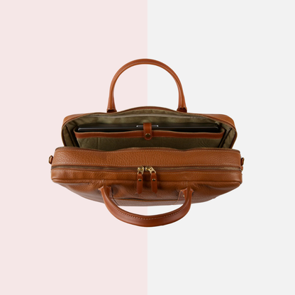 Rio Brown Leather Briefcase