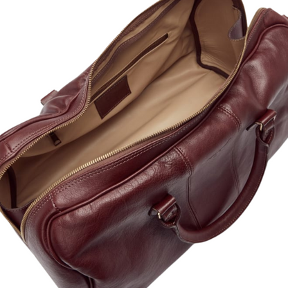 Brown Calf Leather Saddler Duffle Bag
