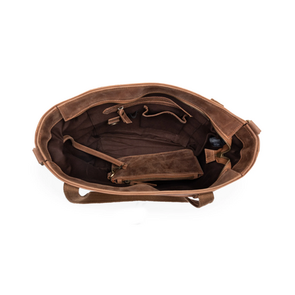Camel Brown Carryall Tote Bag
