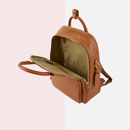 Rio Brown Leather Backpack