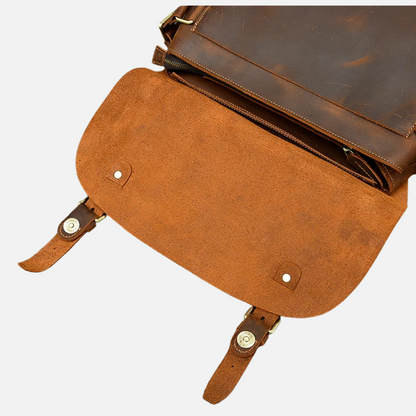 Retro Brown British Style Laptop Bag