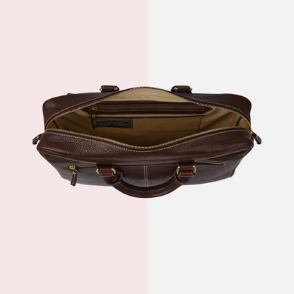 Dark Brown Laptop Briefcase