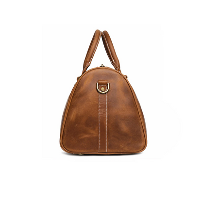 Vintage Brown Leather Business Travel Bag
