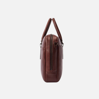 Whiskey Brown Leather Briefcase