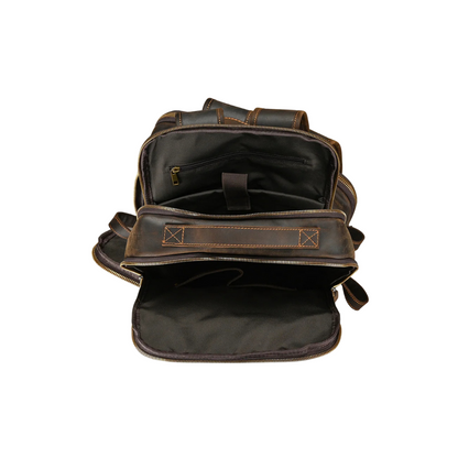 Handcrafted Crazy Horse Leather Backpack