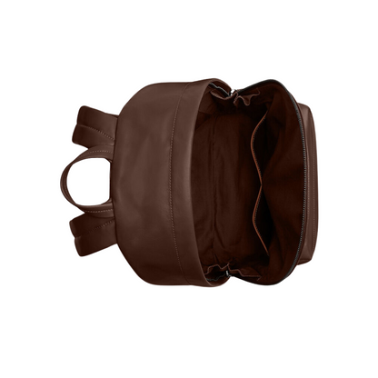 Minimalist Brown Leather Backpack